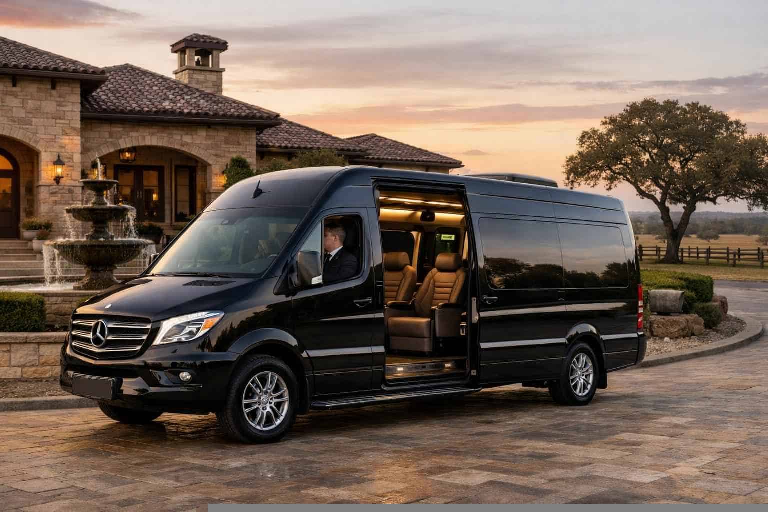 Luxury Sprinter Van Rental with Driver in Cibolo Texas