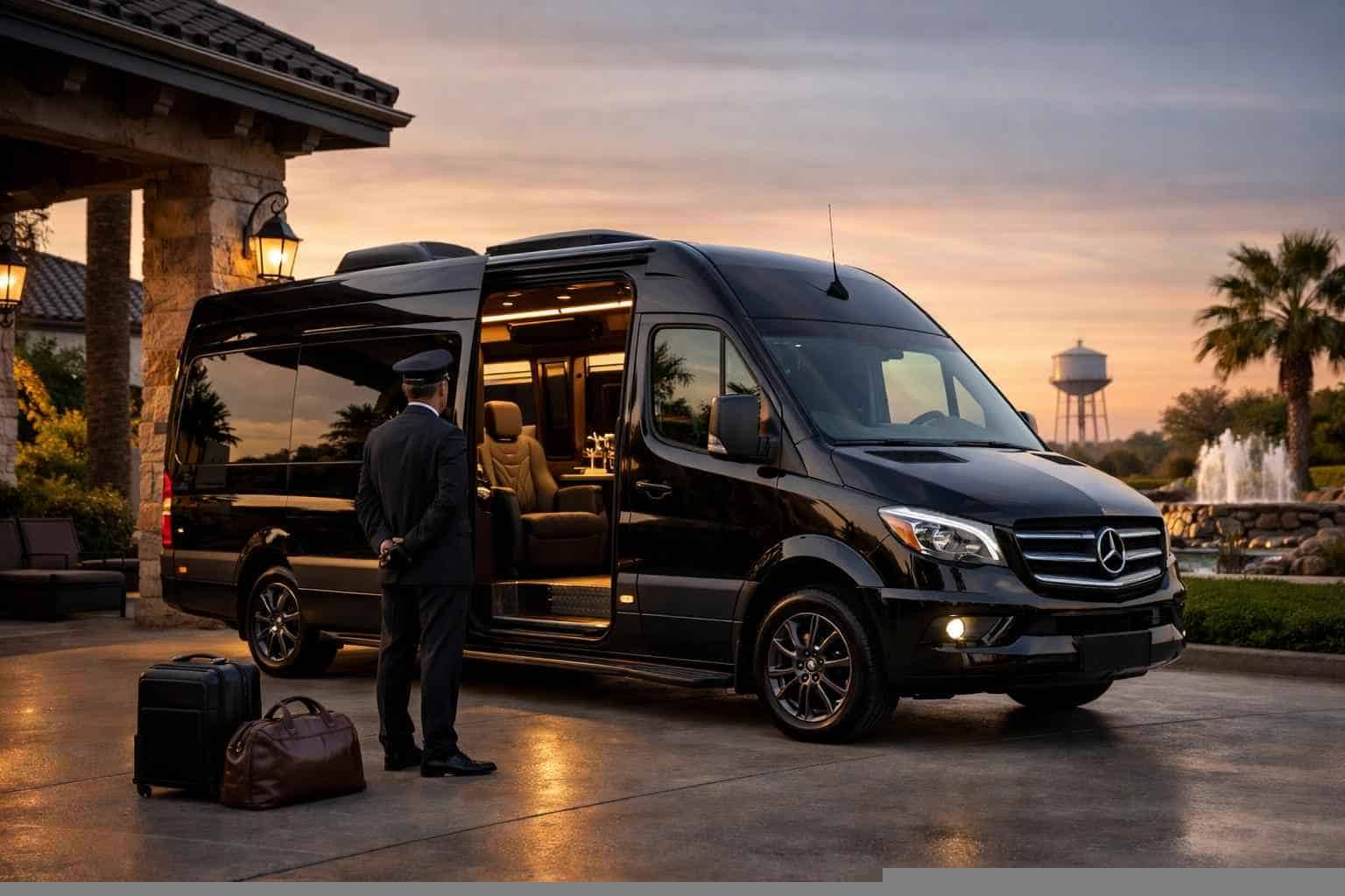 Luxury Sprinter Van Rental with Driver in Converse Texas