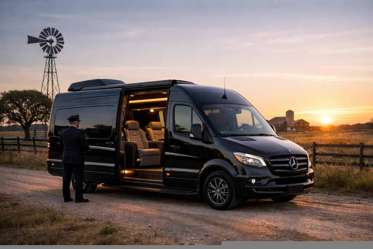 Luxury Sprinter Van Rental with Driver in Floresville Texas