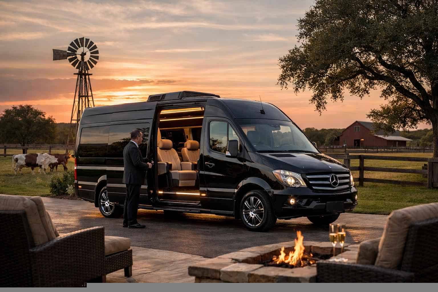 Luxury Sprinter Van Rental with Driver in La Vernia Texas