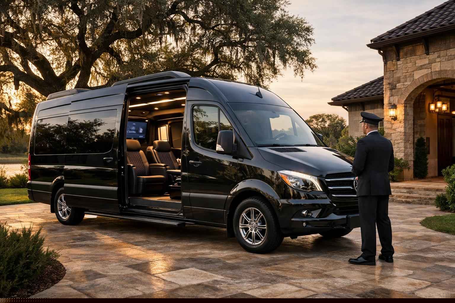 Luxury Sprinter Van Rental with Driver in Live Oak Texas