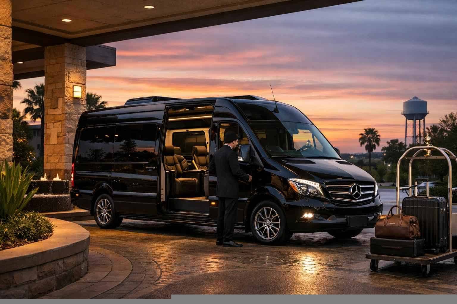 Luxury Sprinter Van Rental with Driver in Selma Texas