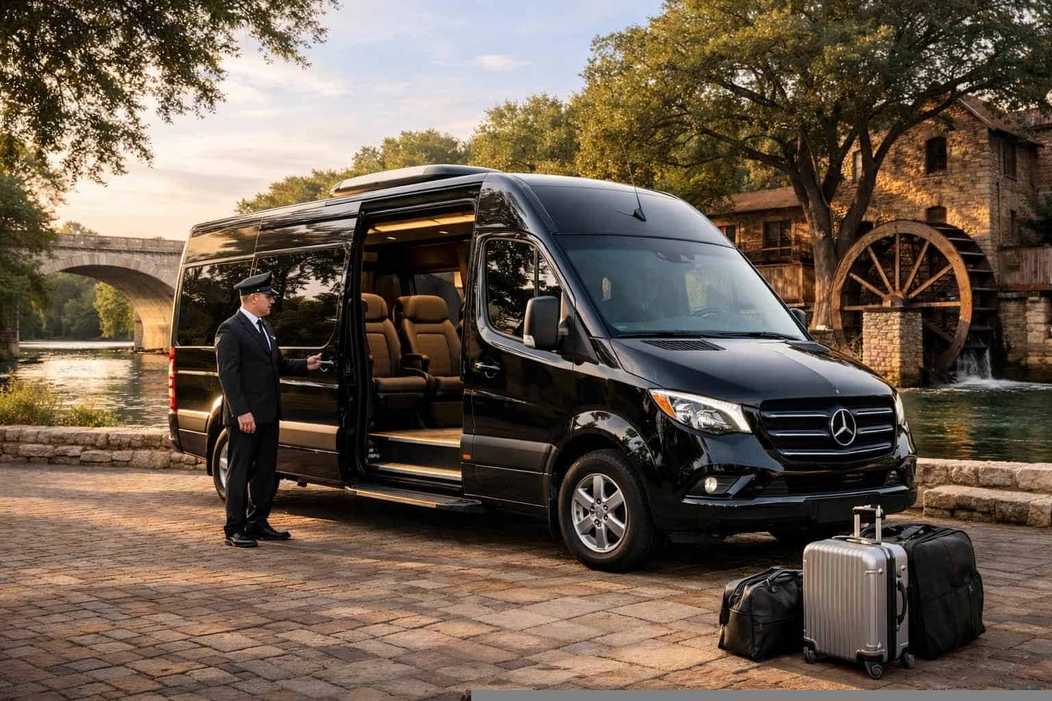 New Braunfels Texas Passenger Van with Driver