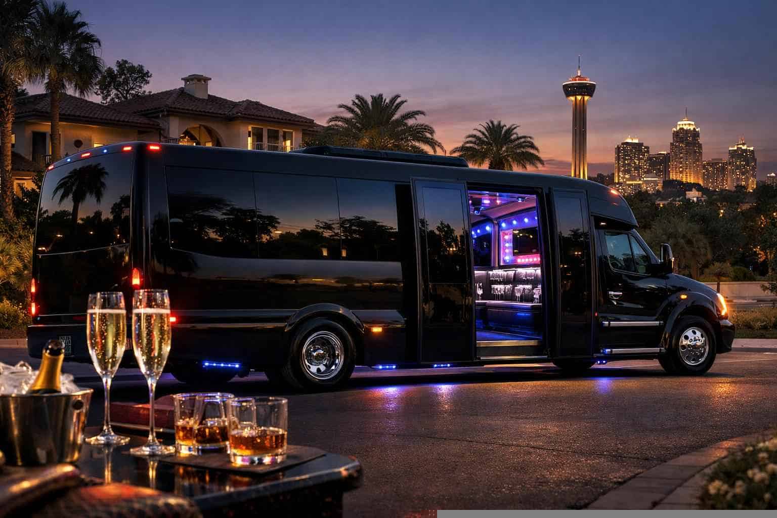 Party Bus Rental Near Me Alamo Heights TX