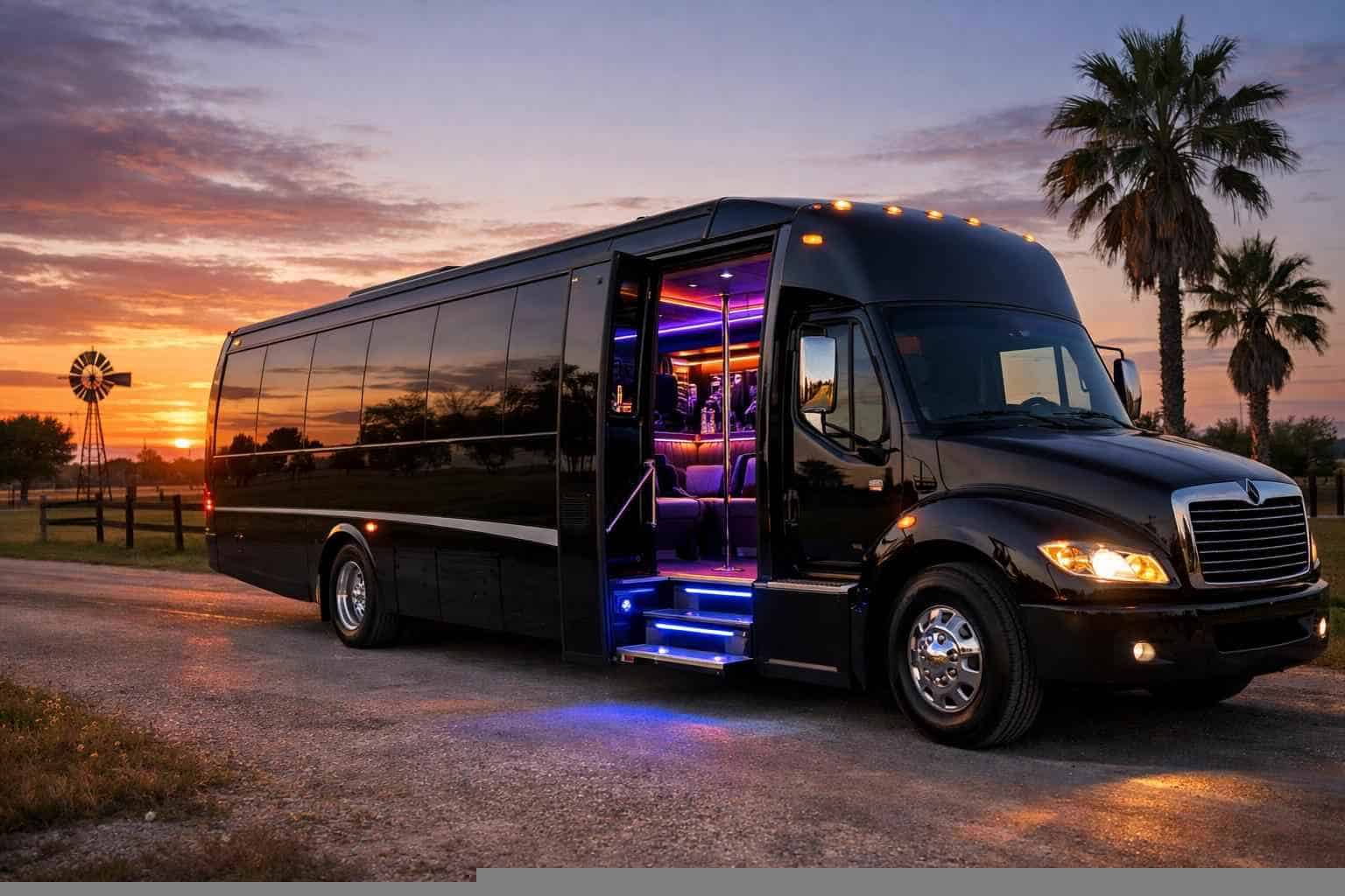 Party Bus Rental Near Me Pleasanton TX