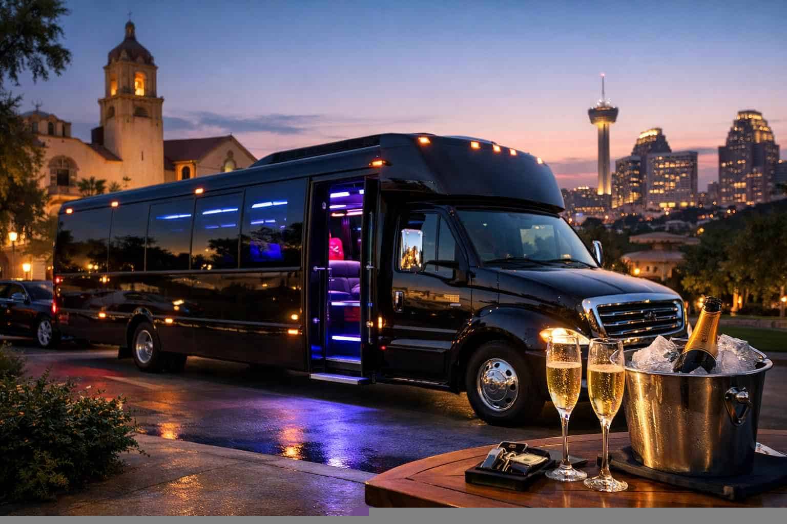 Party Bus Rental Prices in Alamo Heights TX