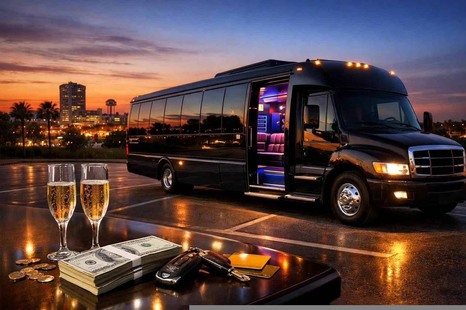 Party Bus Rental Prices in Windcrest TX