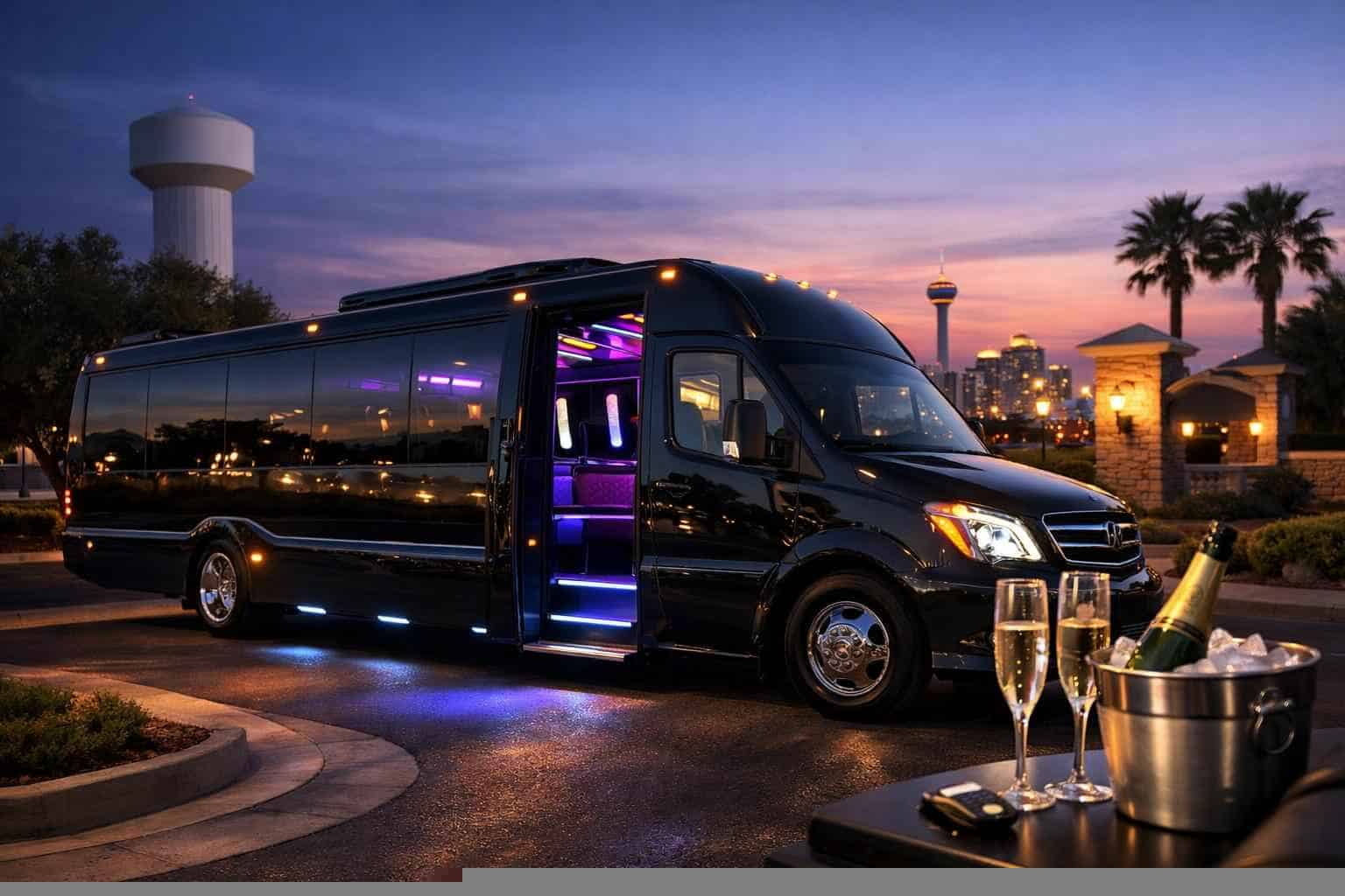 Party Bus Rental Services in Windcrest Texas