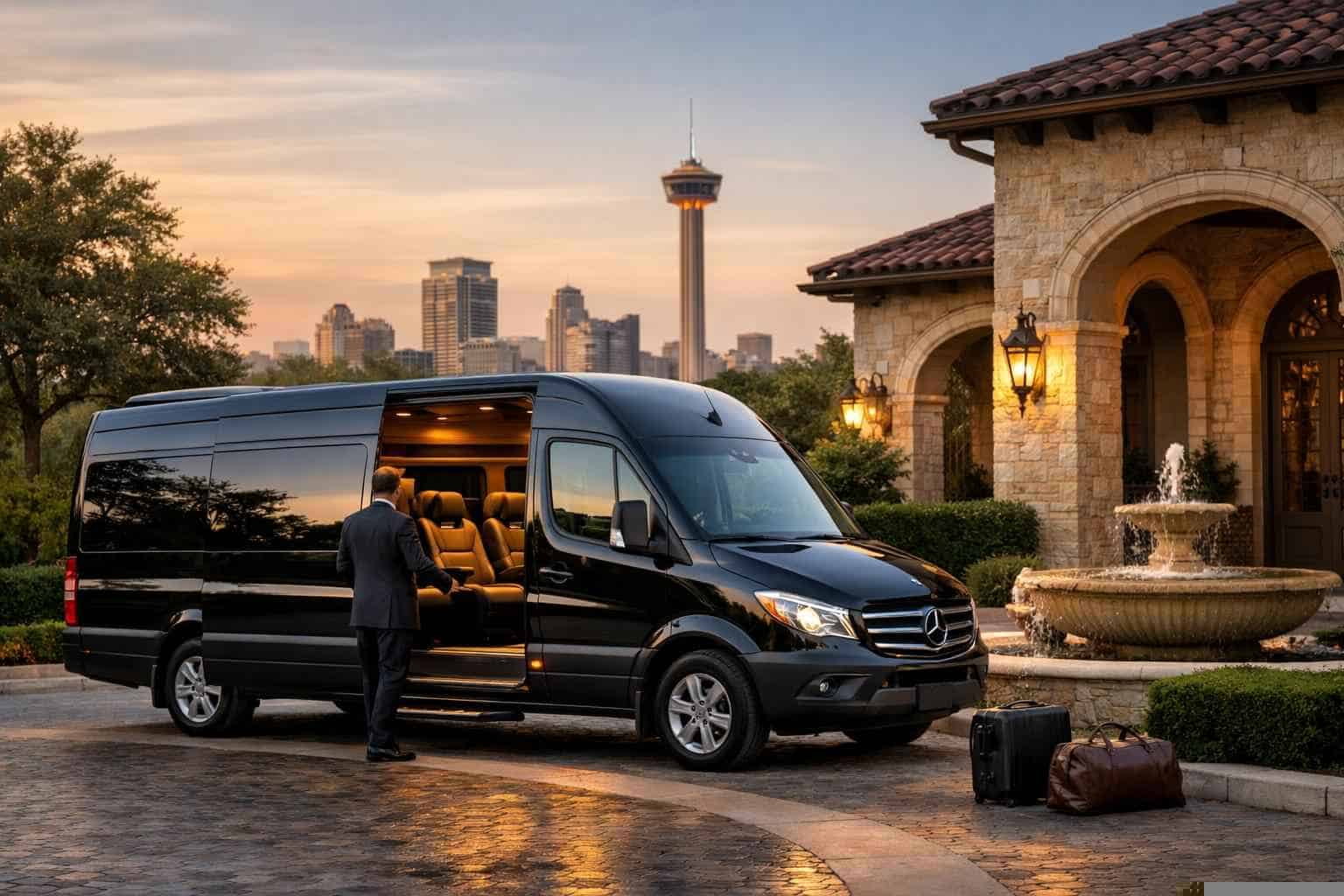 Passenger Van with Driver Alamo Heights TX