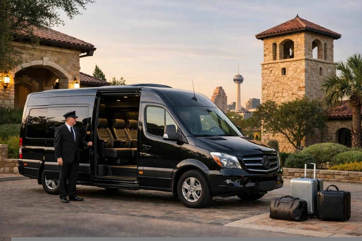 Passenger Van with Driver Near Me Alamo Heights TX
