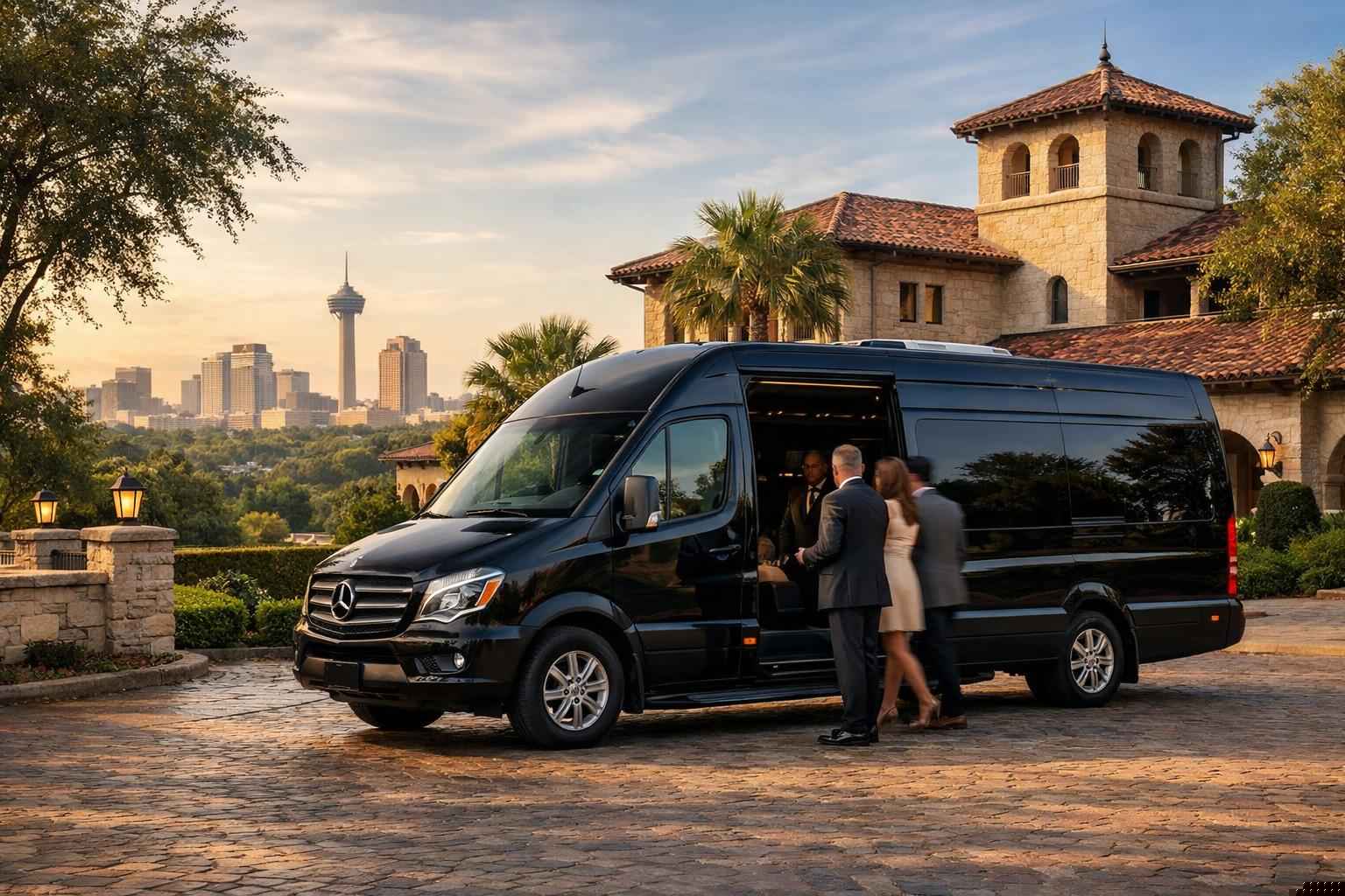 Passenger Vans with Driver in Alamo Heights Texas