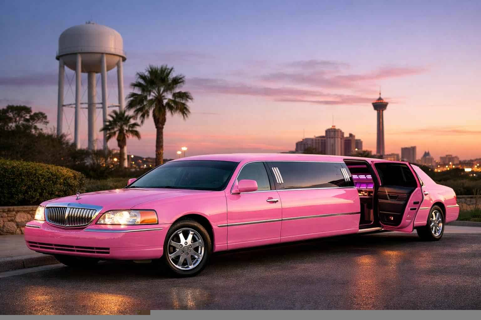 Pink Limo Rental Converse TX