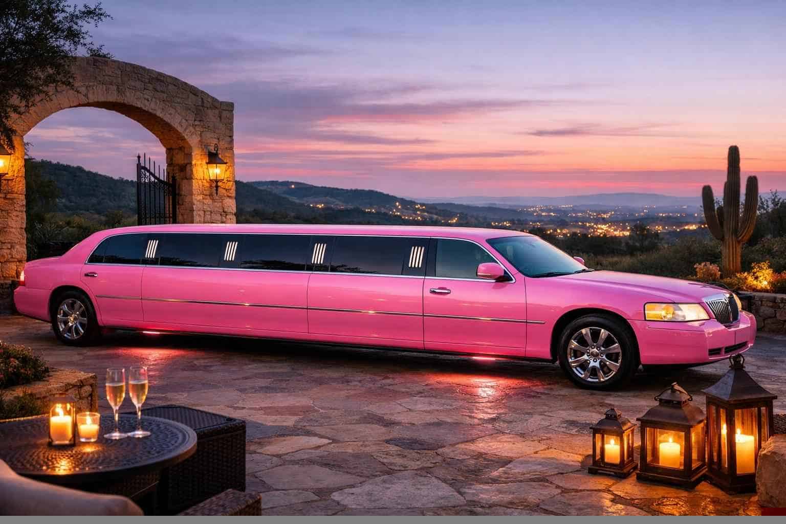 Pink Limo Rental Helotes TX