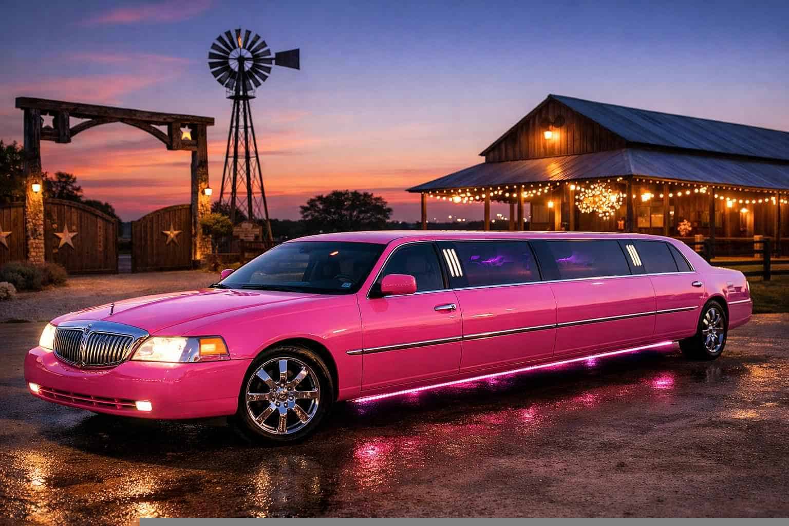 Pink Limo Rental La Vernia TX
