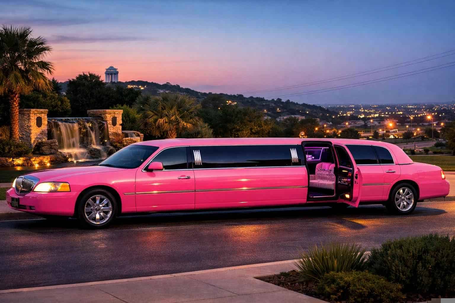 Pink Limo Rental Leon Valley TX
