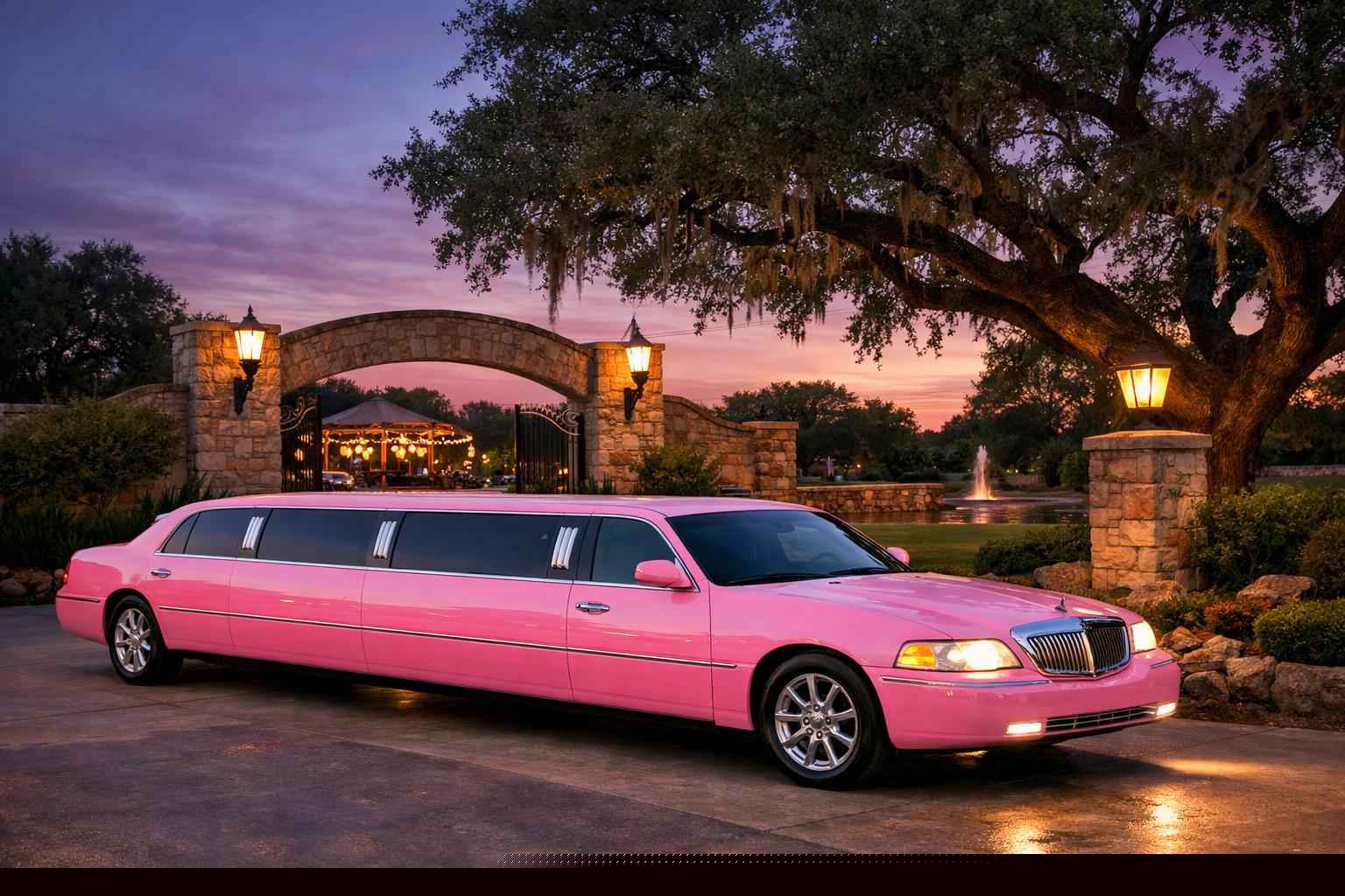 Pink Limo Rental Live Oak TX