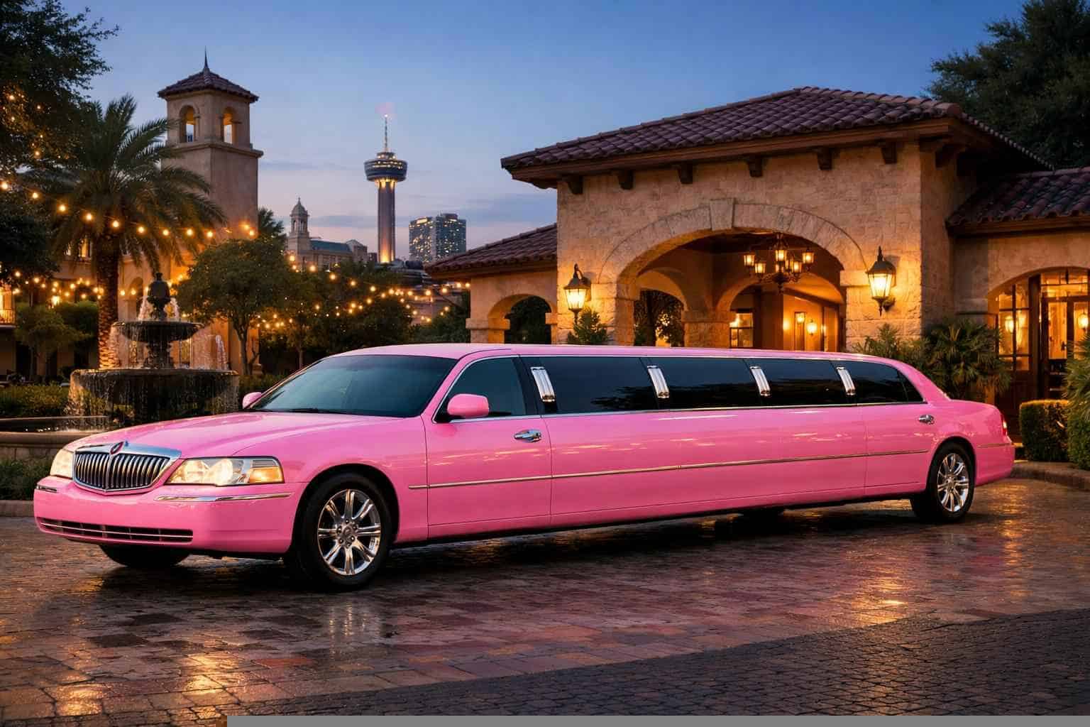 Pink Limo Rental Near Me Alamo Heights TX