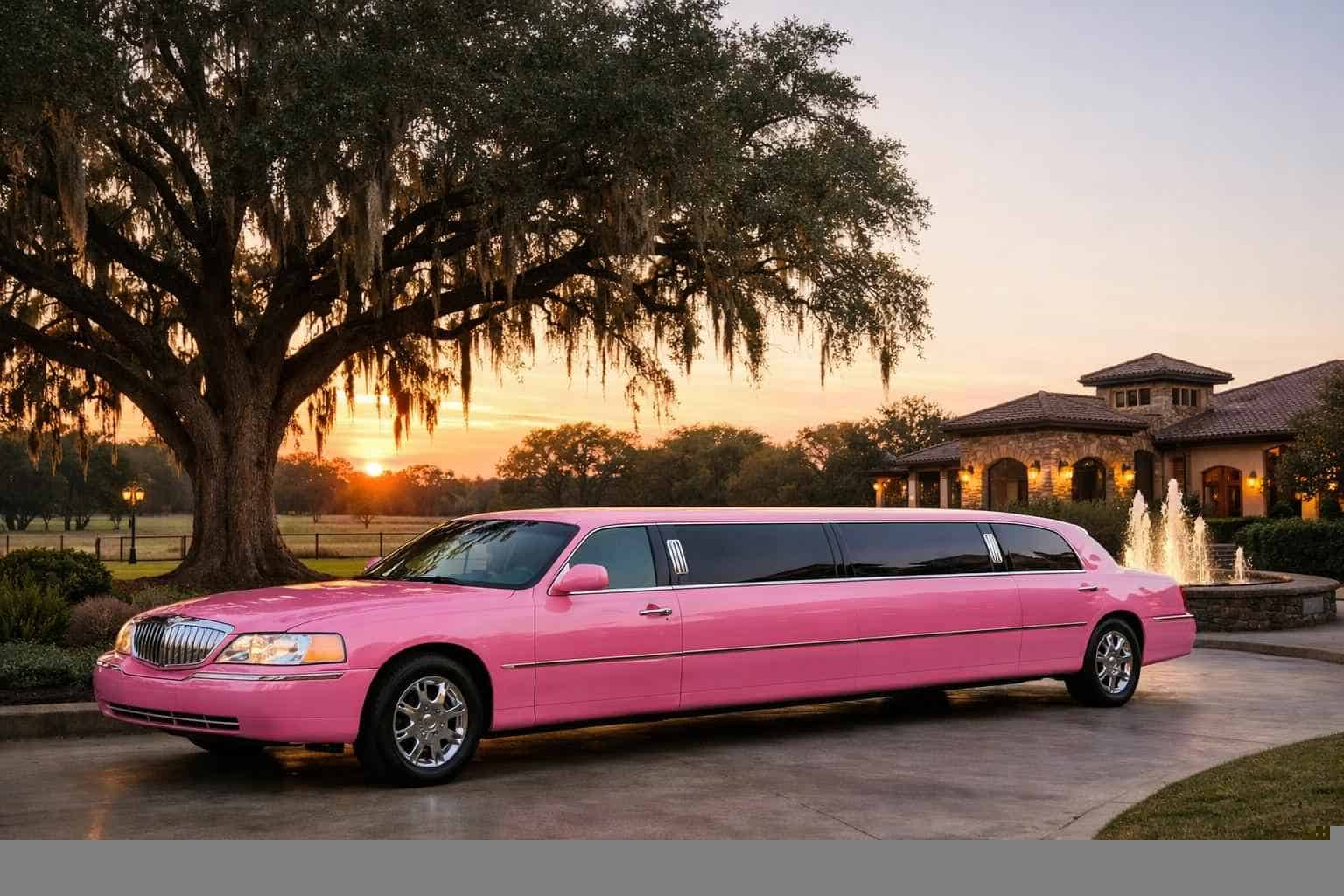 Pink Limo Rental Near Me Live Oak TX
