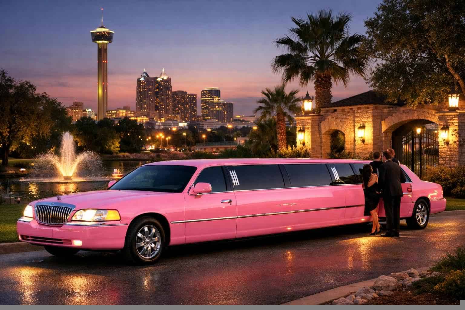 Pink Limo Rental Near Me Windcrest TX
