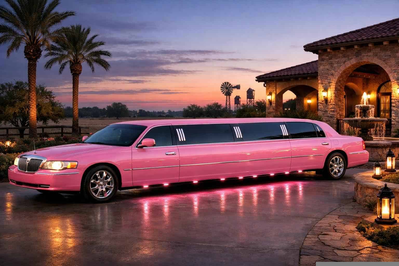 Pink Limo Rental Pleasanton TX