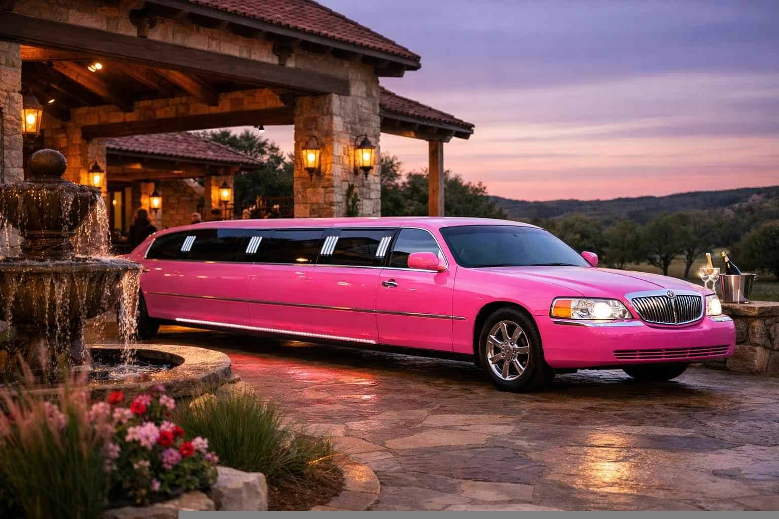 Pink Limo Rental Prices in Helotes TX
