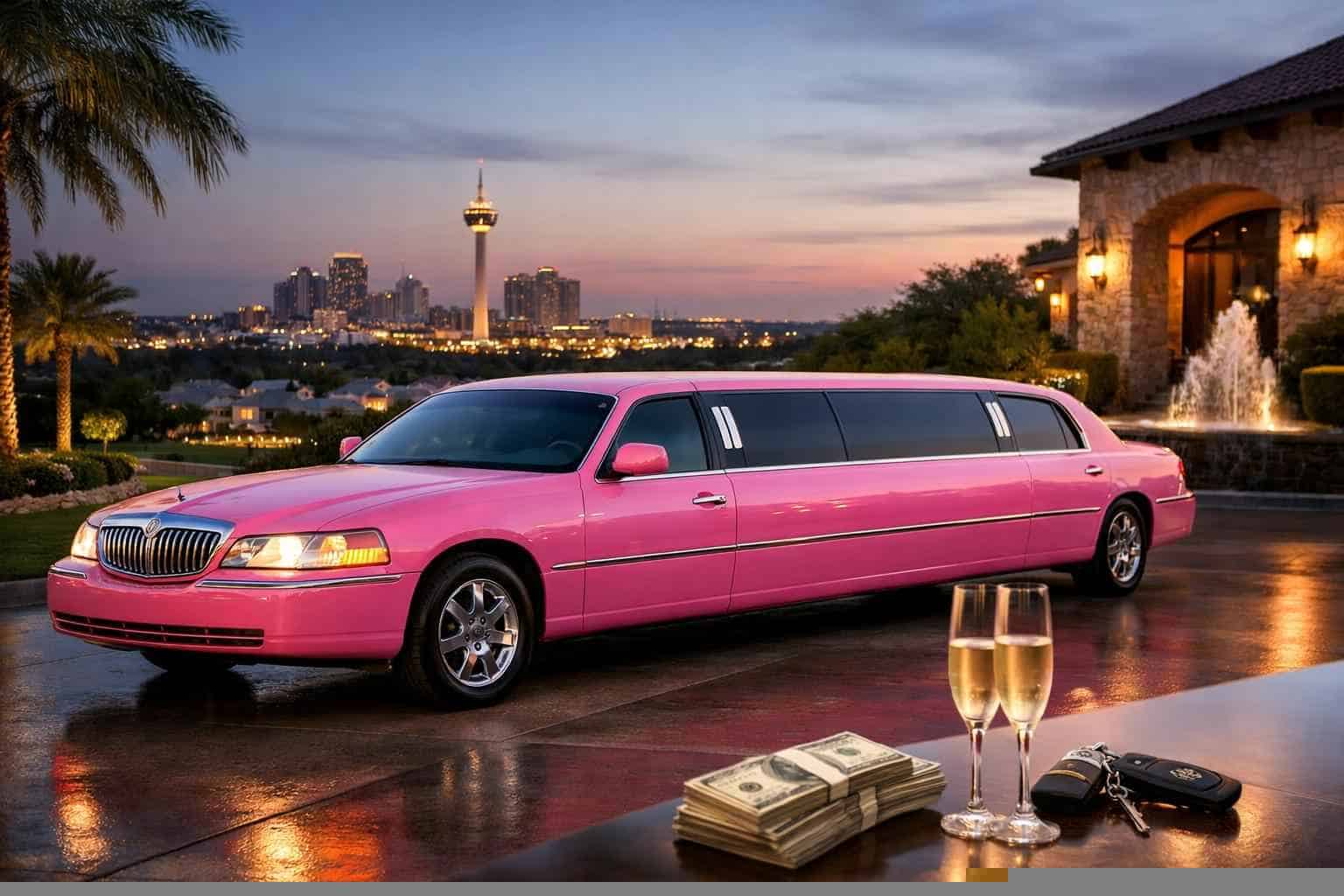 Pink Limo Rental Prices in Leon Valley TX