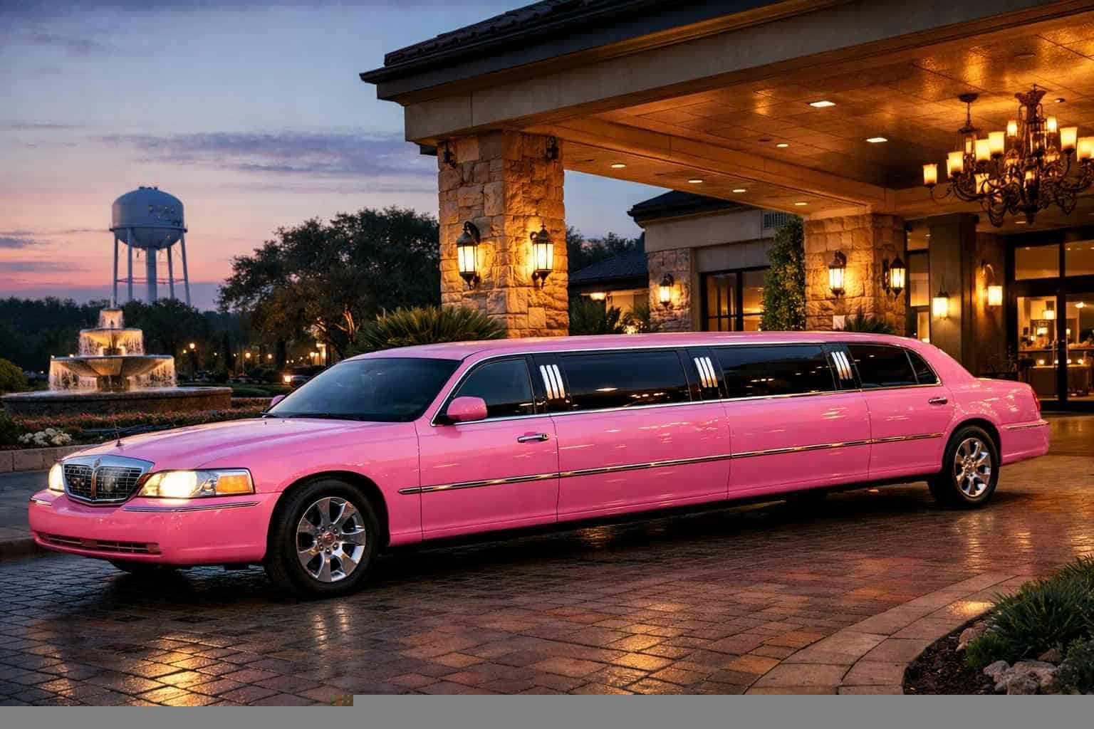 Pink Limo Rental Prices in Live Oak TX