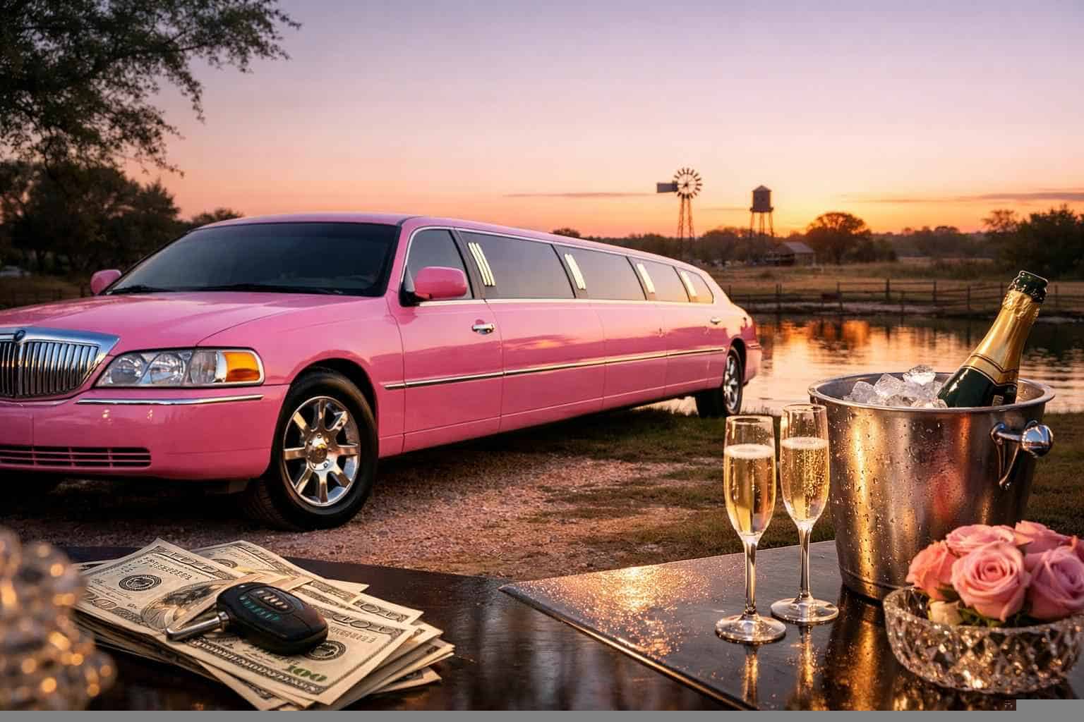 Pink Limo Rental Prices in Seguin TX