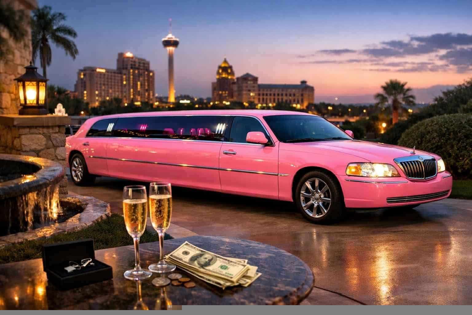Pink Limo Rental Prices in Selma TX