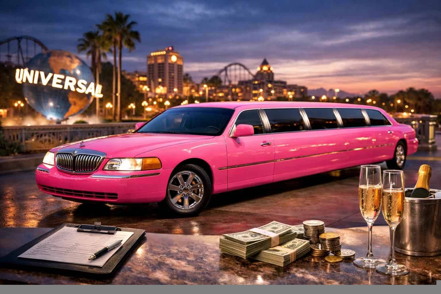 Pink Limo Rental Prices in Universal City TX