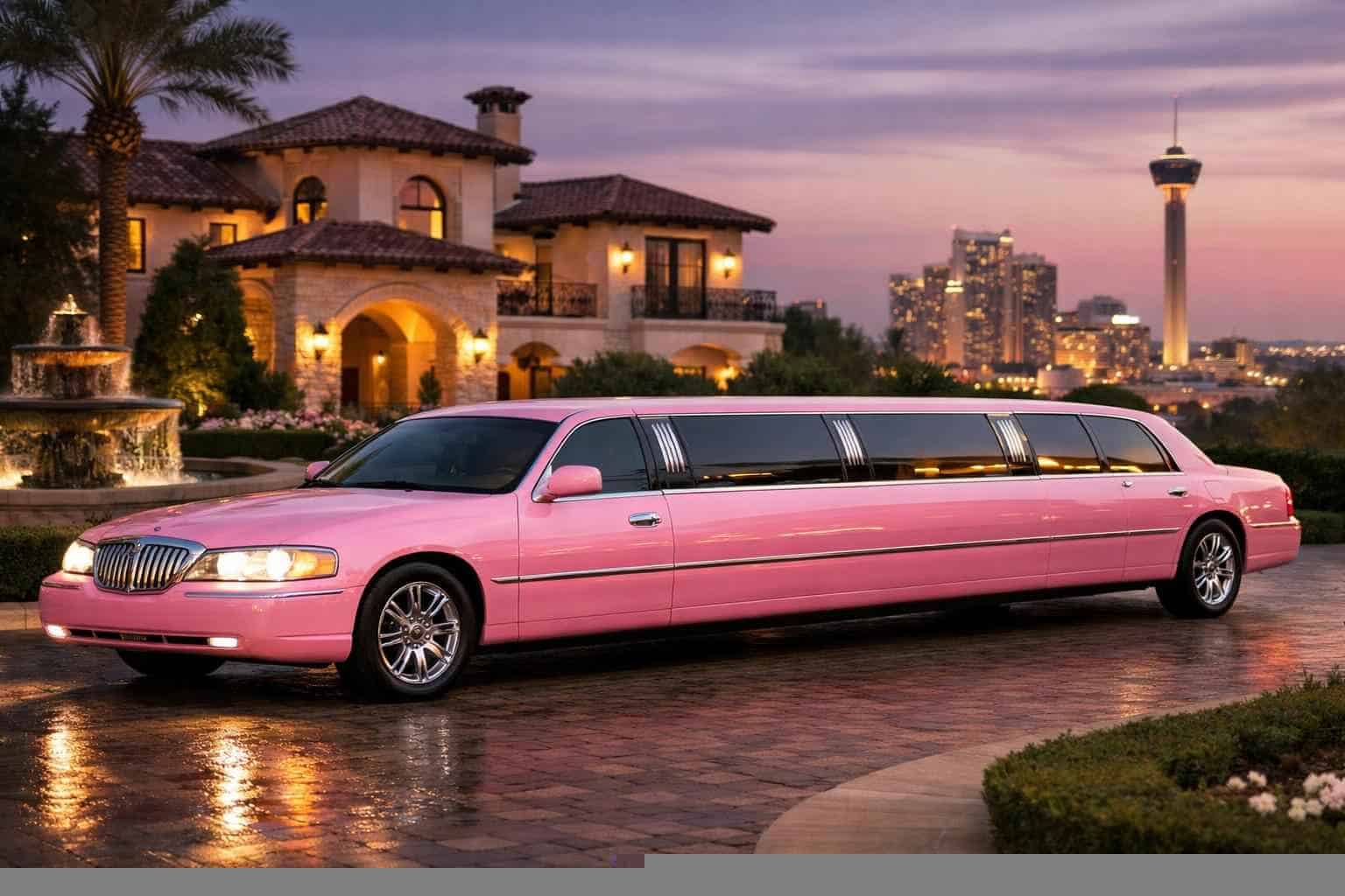 Pink Limo Rental Services in Alamo Heights Texas