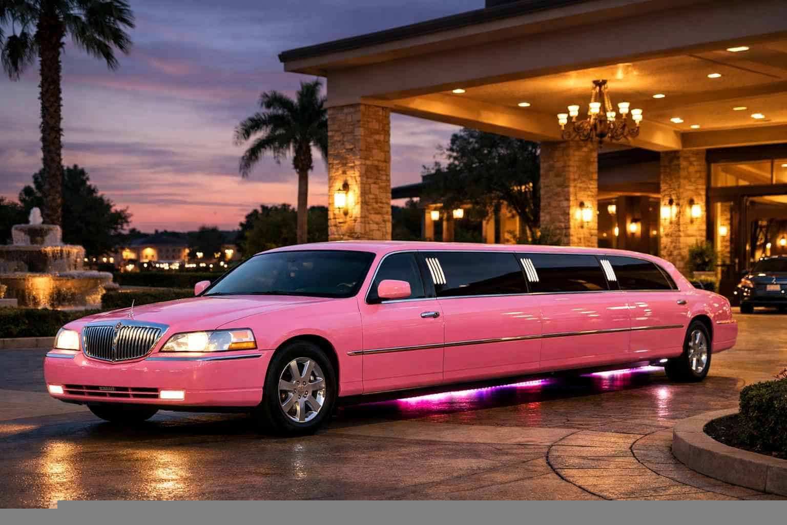 Pink Limo Rental Services in Live Oak Texas