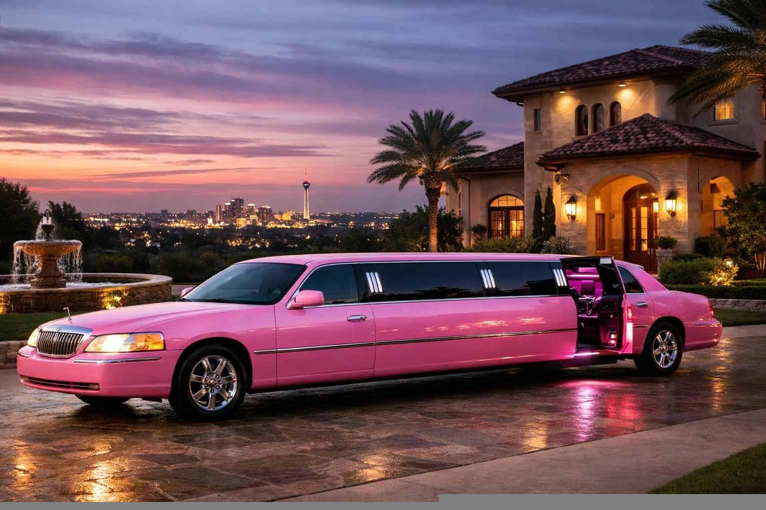 Pink Limo Rental Services in Windcrest Texas
