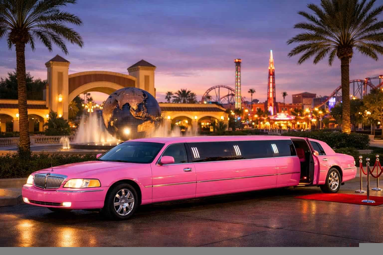 Pink Limo Rental Universal City TX