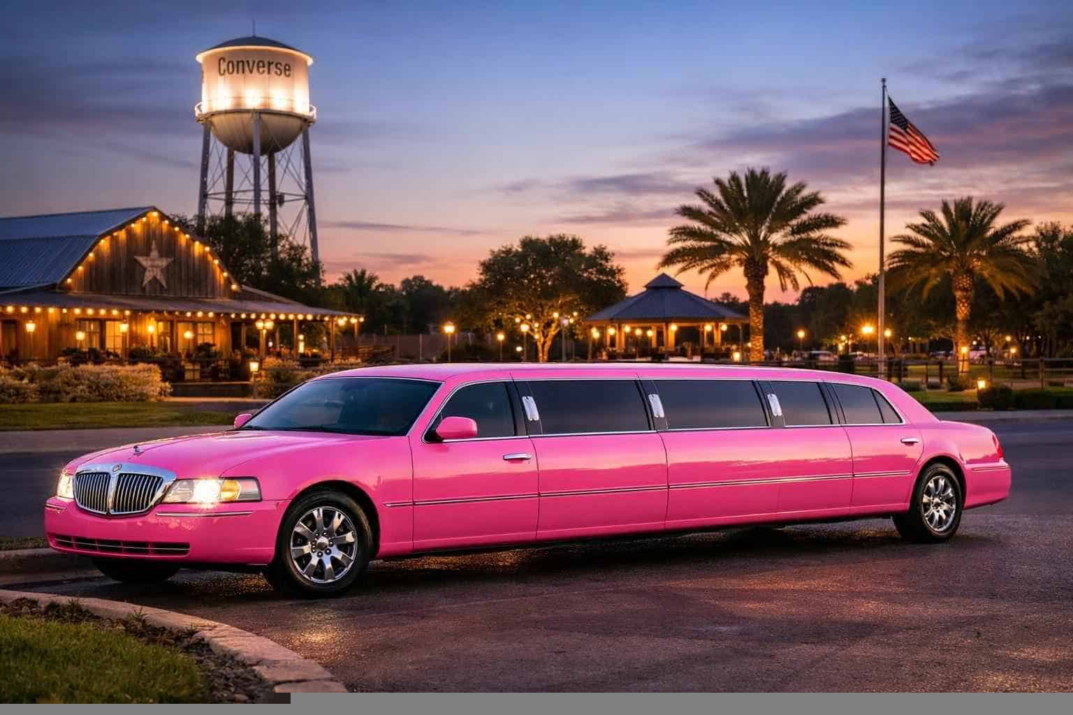 Pink Limousines in Converse Texas