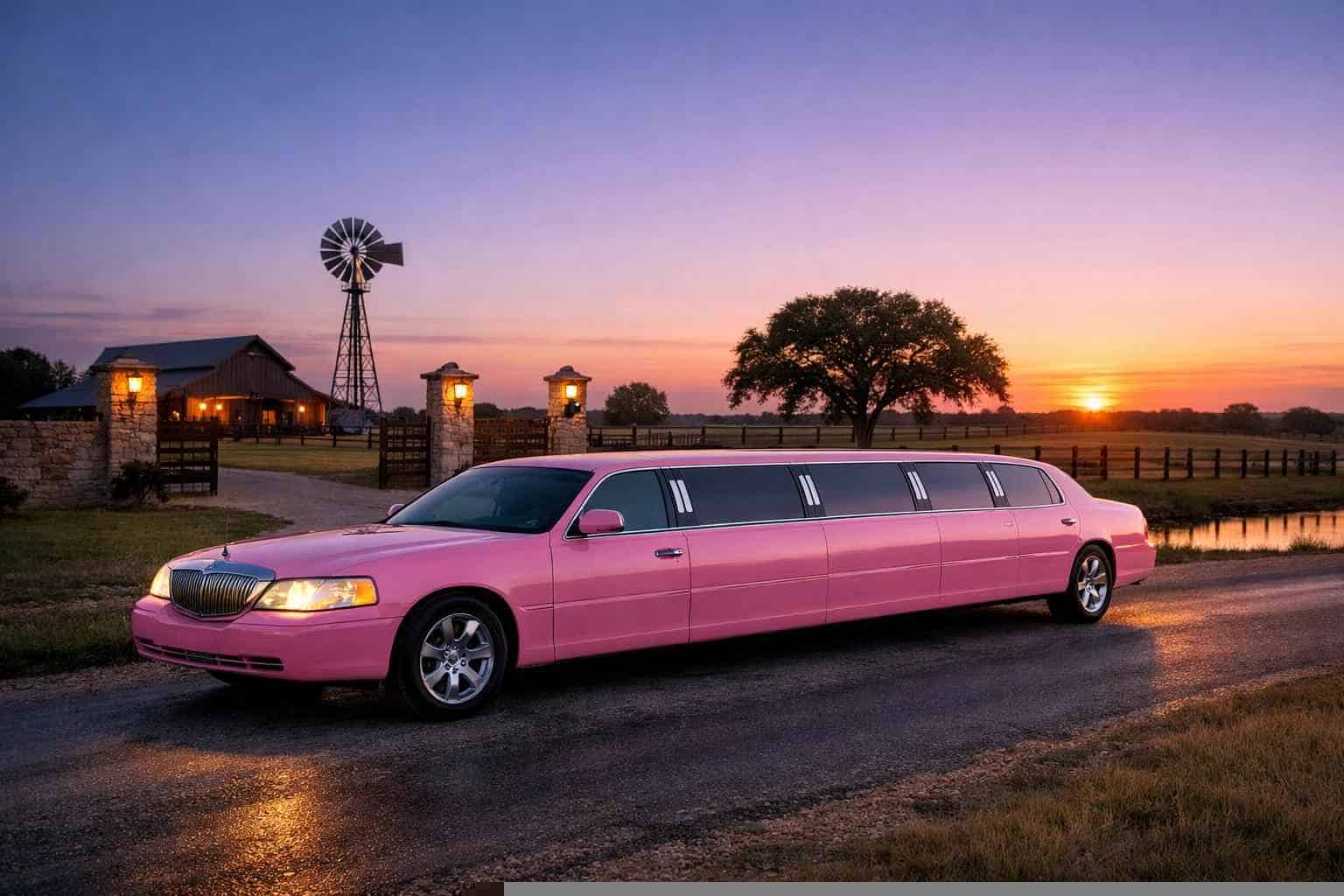 Pink Limousines in La Vernia Texas