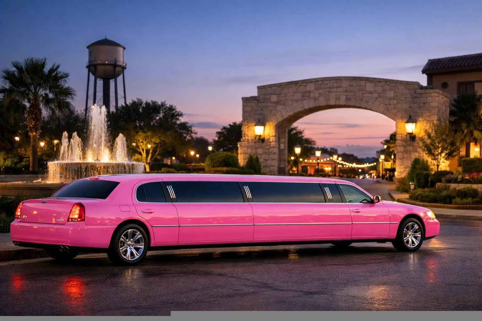 Pink Limousines in Leon Valley Texas
