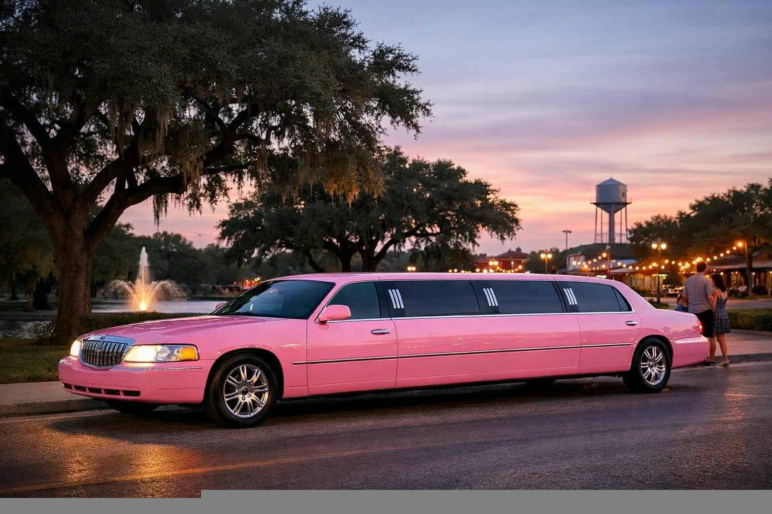 Pink Limousines in Live Oak Texas