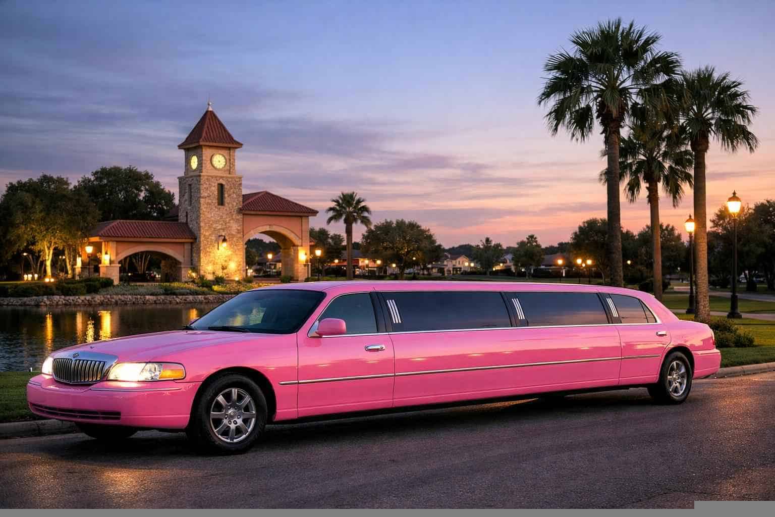 Pink Limousines in Windcrest Texas