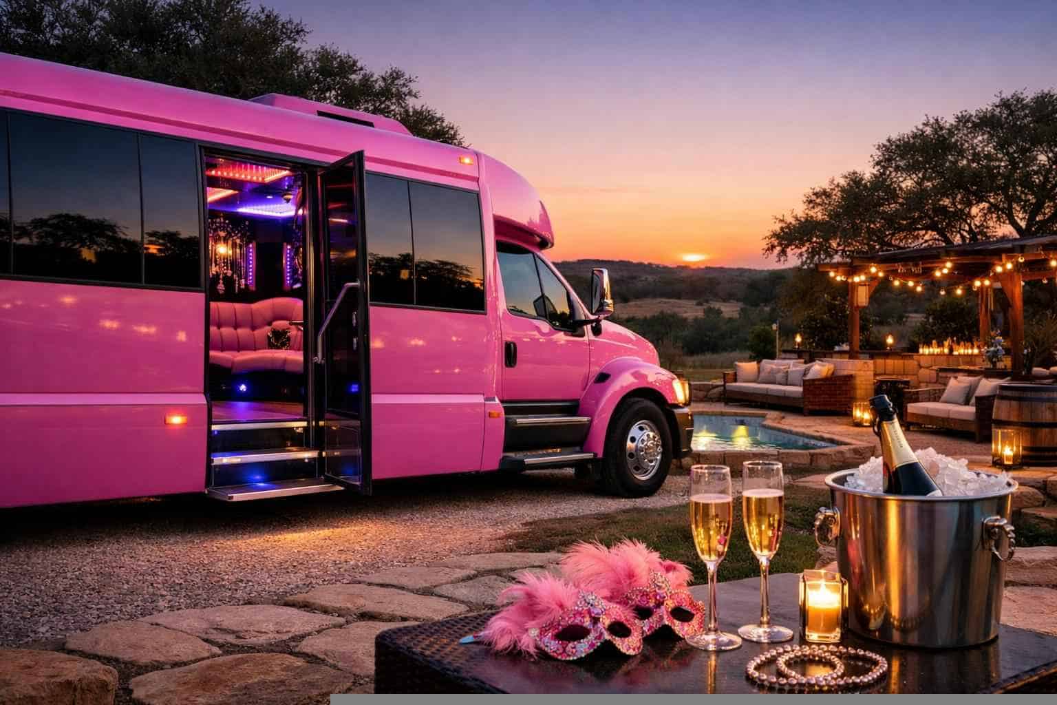Pink Party Bus Service Boerne TX