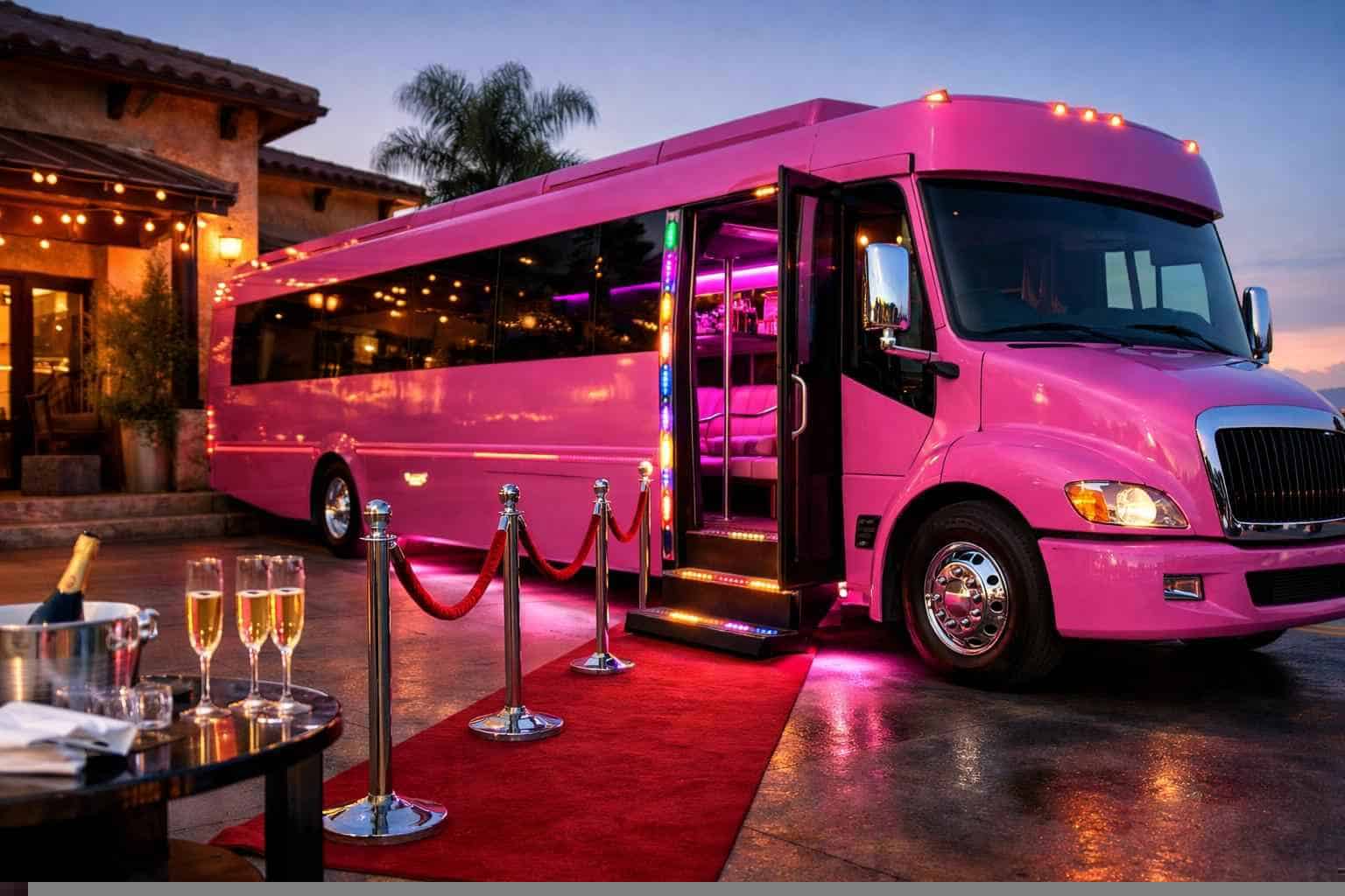 Pink Party Bus Service Cibolo TX