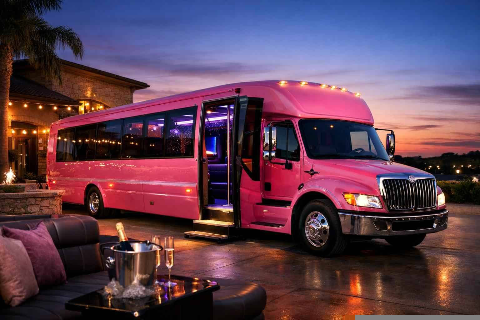 Pink Party Bus Service Converse TX