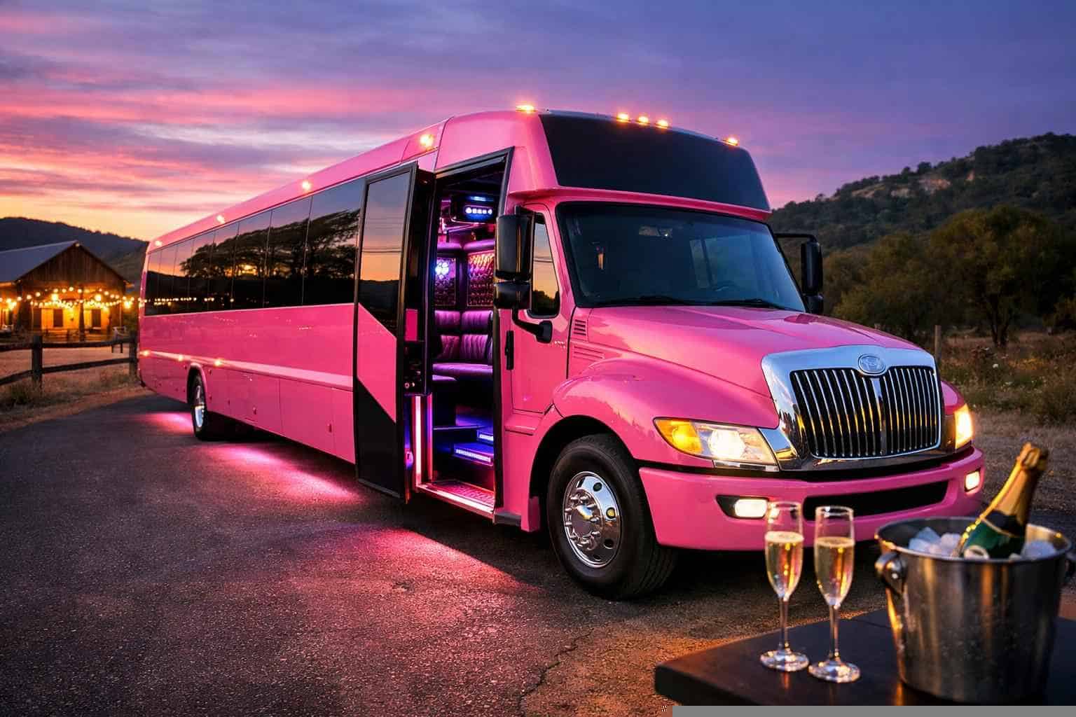 Pink Party Bus Service Helotes TX