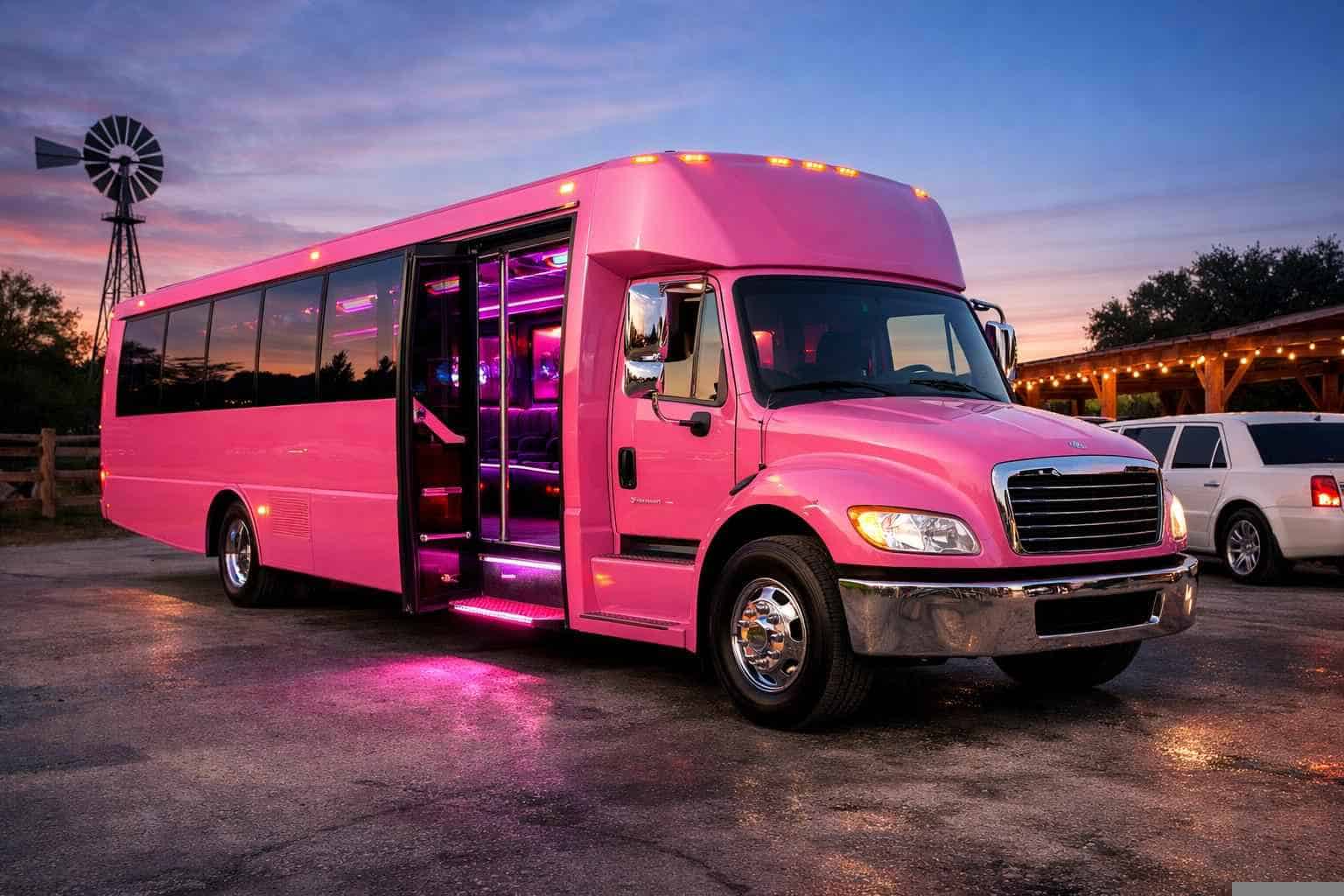 Pink Party Bus Service La Vernia TX