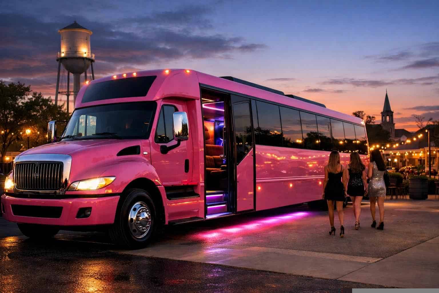 Pink Party Bus Service Schertz TX