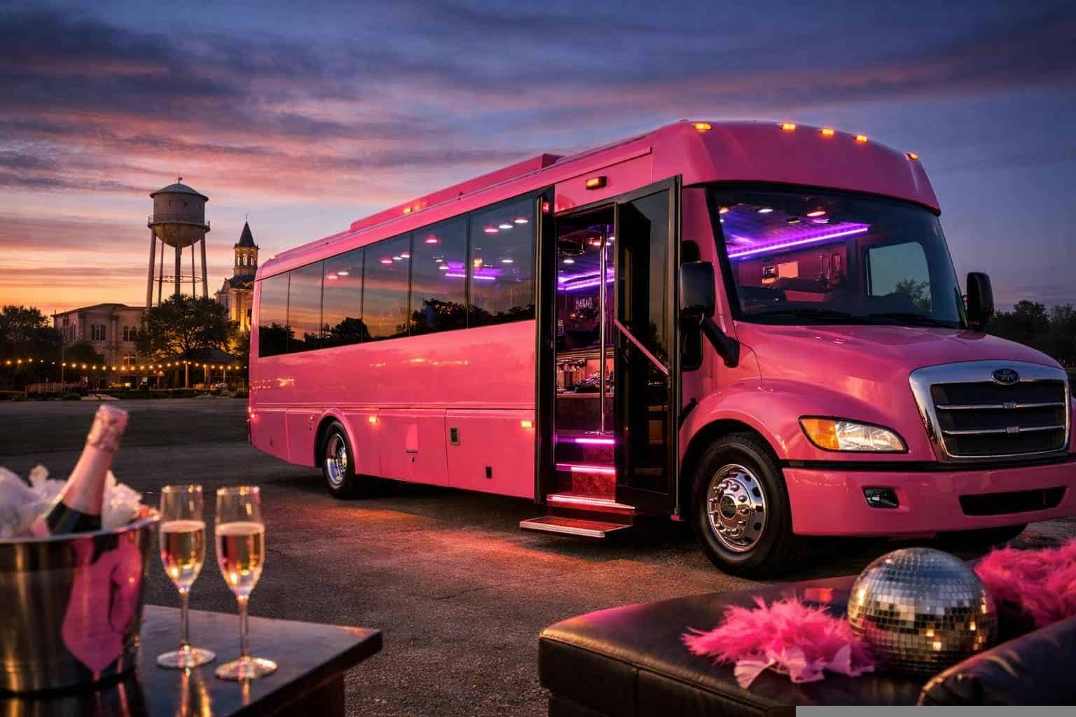 Pink Party Bus Service Seguin TX