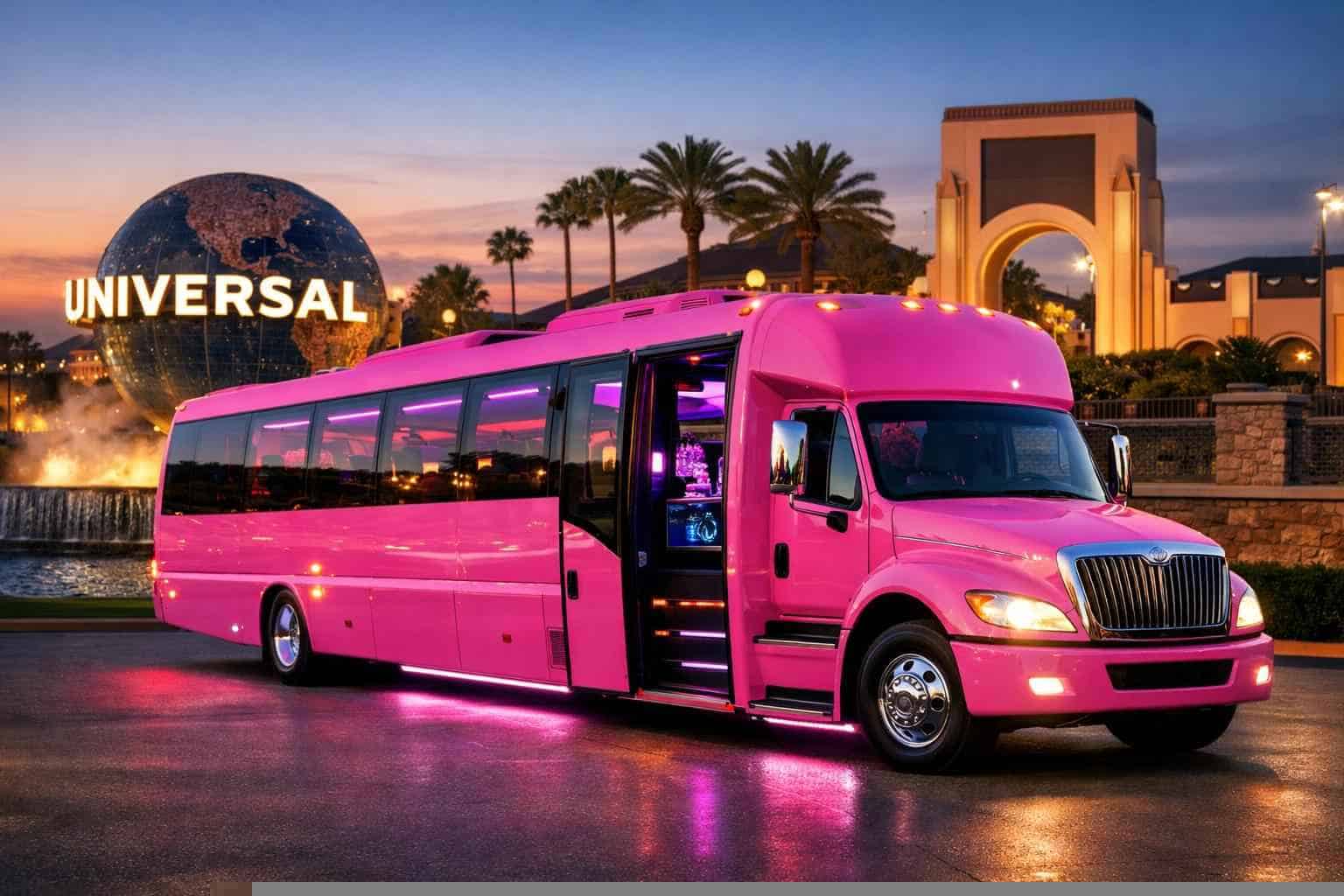 Pink Party Bus Service Universal City TX