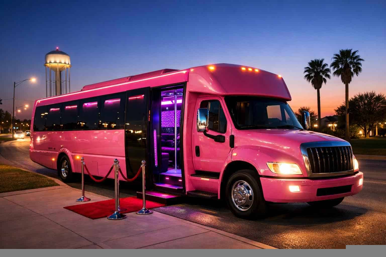 Pink Party Bus Service Windcrest TX