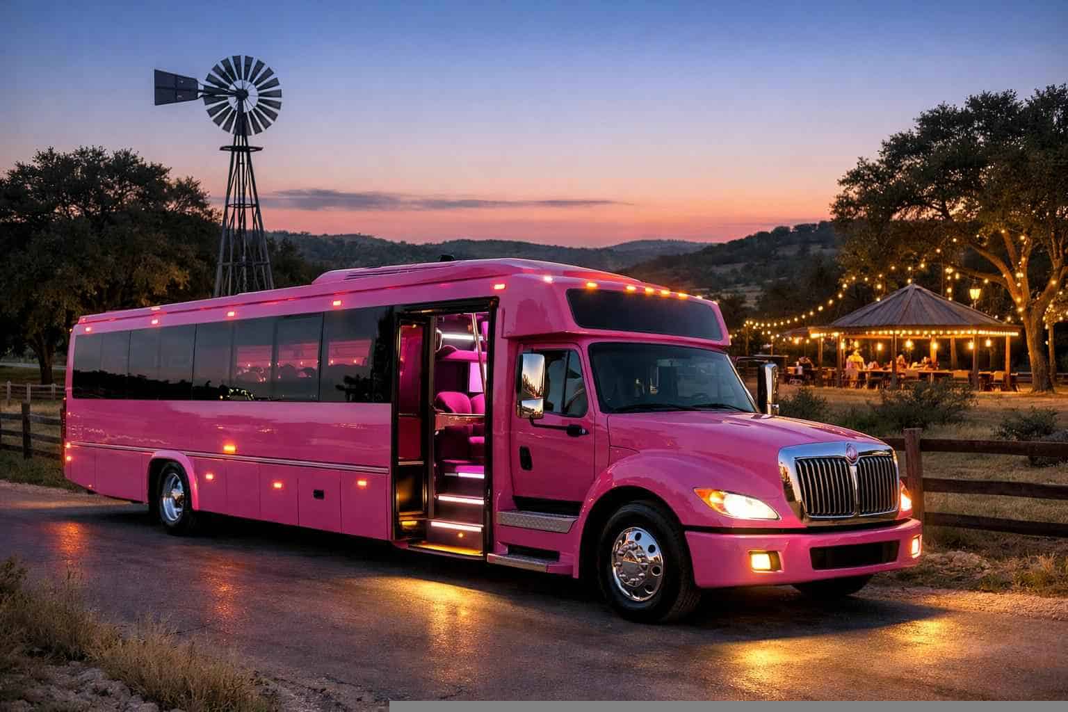 Pink Party Buses in Helotes Texas