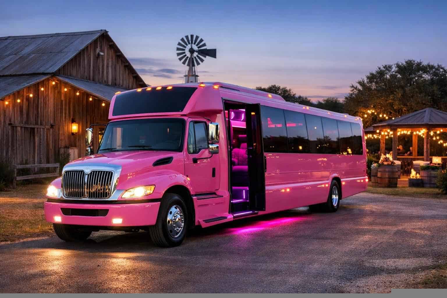 Pink Party Buses in La Vernia Texas
